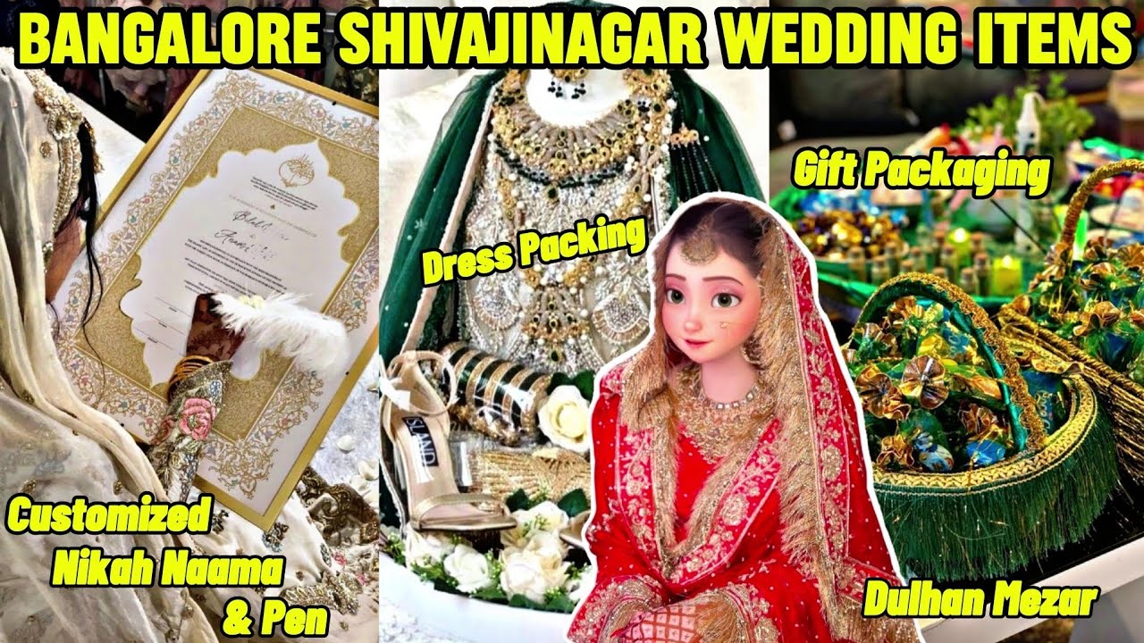 Bangalore Shivajinagar Wedding items || Shaadi ka samaan ||Street shopping vlog|| wedding gift ideas