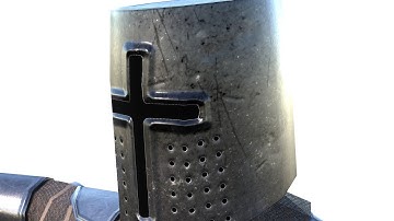 Low-poly Templar 3D model