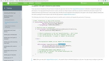 Android app development - Prompt  User for permissions