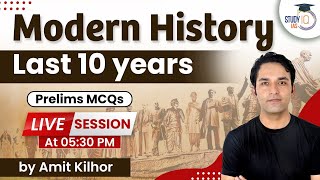 Modern History- Last 10 Years Prelims MCQs | Live Session | StudyIQ screenshot 4