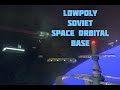 LowPoly Space Orbital Base Asset