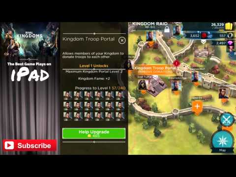 How to Donate and Upgrade Kingdom Troop Portal in Rival Kingdoms