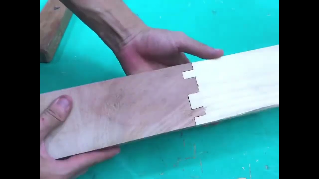 Mortise and tenon structure demonstration 