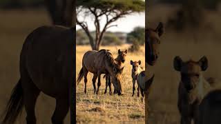 Warthog Saves the Horse’s Life 🐗🐎 | Unexpected Wild Rescue!#viral #ai #shorts #usa #europe #trending