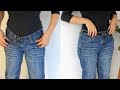 Transforma tus jeans! De cadera a cintura de tiro corto a tiro largo  | MUY FÁCIL DIY