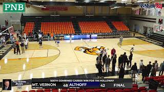 Mt. Vernon Rams Basketball vs. Althoff Crusaders - 2025-26