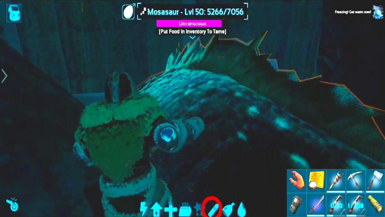 Ark Mobile Mosasaurus Trapping & Fast Taming In The Underwater Cave (No Scuba Gear)!!! YouTube