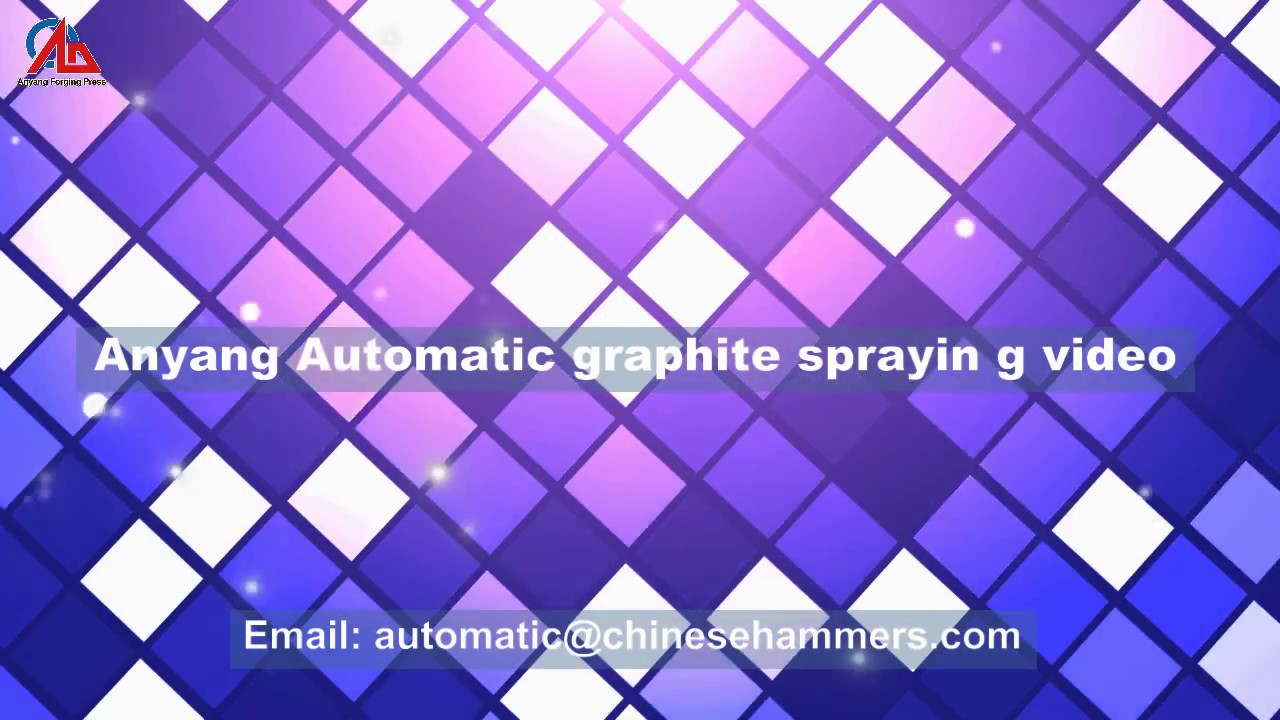 Automatic spray graphite device for close die or open die forging ...