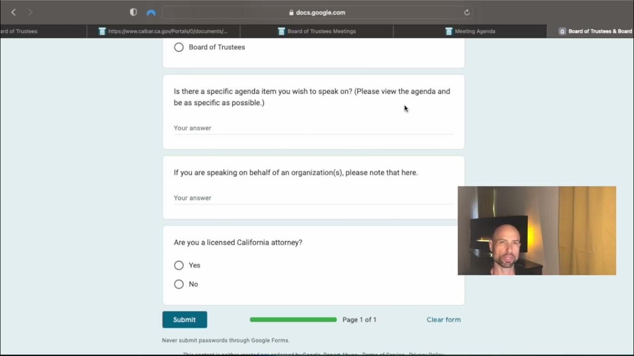 How to Confront the California Bar Association at Public Meetings YouTube