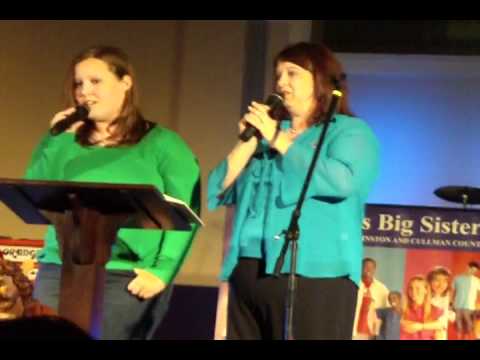 Kelci and Jill singing Silent Night