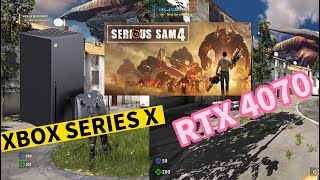 comparision RTX4070 xbox series X【 serious SAM 4】