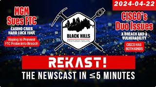 REKAST - Talkin' Bout [infosec] News 2024-04-22 #infosecnews #cybersecurity #podcast  #podcastclips by Black Hills Information Security 284 views 1 month ago 4 minutes, 46 seconds