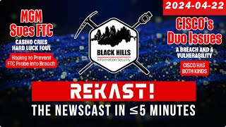 REKAST  Talkin' Bout [infosec] News 20240422 #infosecnews #cybersecurity #podcast  #podcastclips