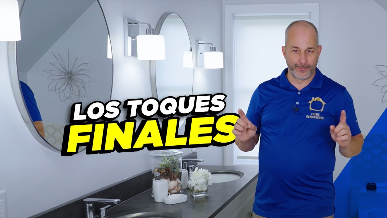 Acabados finales para un baño moderno | Cómo remodelar un baño con poco presupuesto