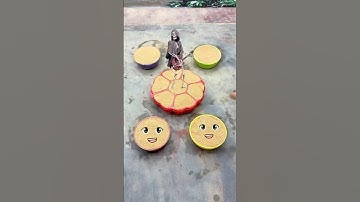 Funny Sand Art Experiment 😍 Skeleton Guitar Surprise 🎸 | Satisfying Color Circles #Shorts