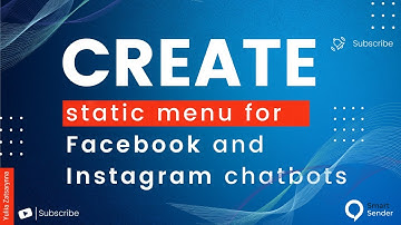 How to create a static menu for Facebook and Instagram chatbots. Main functionality of Smart Sender.