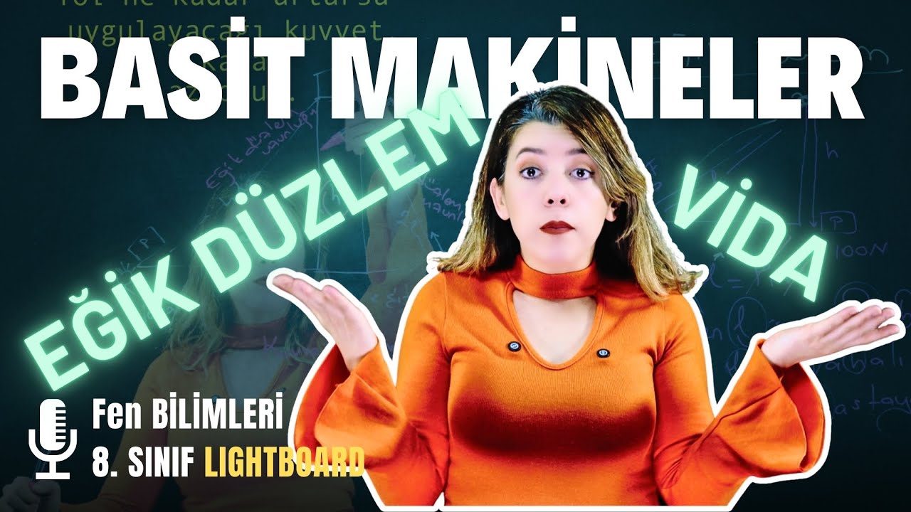 Eğik Düzlem Vida 8. Sınıf Fen Bilgisi Konu Anlatımı Derya Hoca Yayında | #Lightboard Dersleri