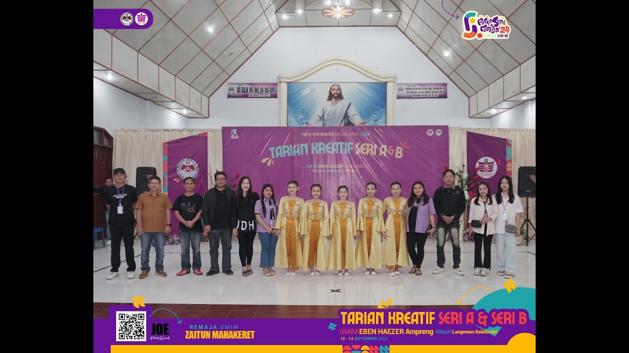 TARIAN KREATIF SERI A REMAJA IMAGO-DEI GMIM ZAITUN MAHAKERET - PESTA SENI REMAJA 2024