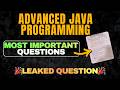 Advanced Java Programming | Important Topics & Most Repeated Questions Exam Preparation 💯📈