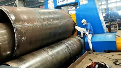 3 Rolls Plate Bending Machine Work