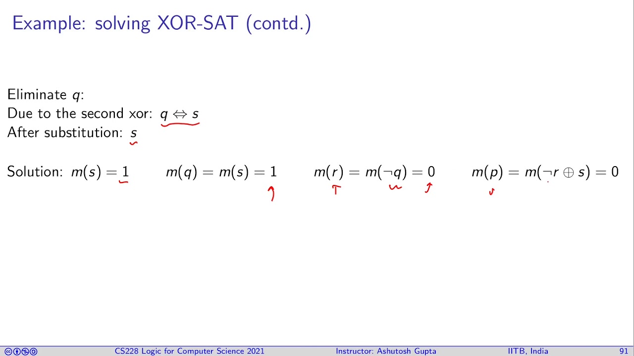 Lecture 08 3 4 Xor Sat And Horn Sat Youtube
