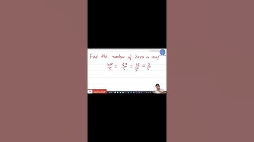 Find Number of Zero in Factorial | Maths tricks | Maths Mode | Santosh Sir