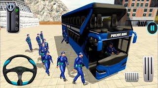 US Police Bus Mountain Driving Simulator 🚌💥   Crazy Bus Driving   Android IOS Gameplay 1 screenshot 4
