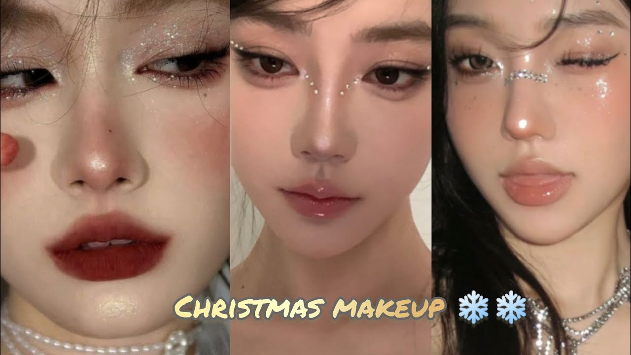 Douyin Christmas party makeup tutorials