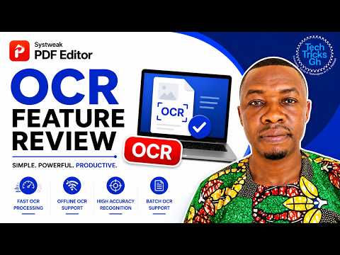 Systweak PDF Editor OCR Review
