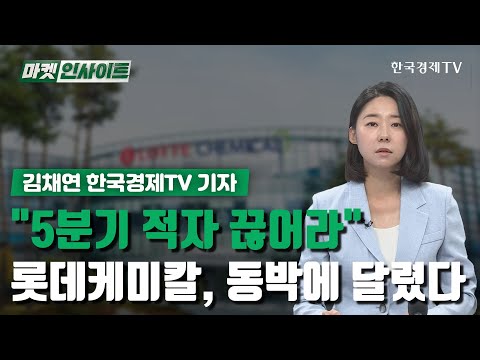 5분기 적자 끊어라 롯데케미칼 동박에 달렸다 기자 리포트 한국경제TV 