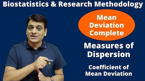Part 14: Mean Deviation | Coefficient of Mean Deviation | Measures of Dispersion| Biostatistics & RM