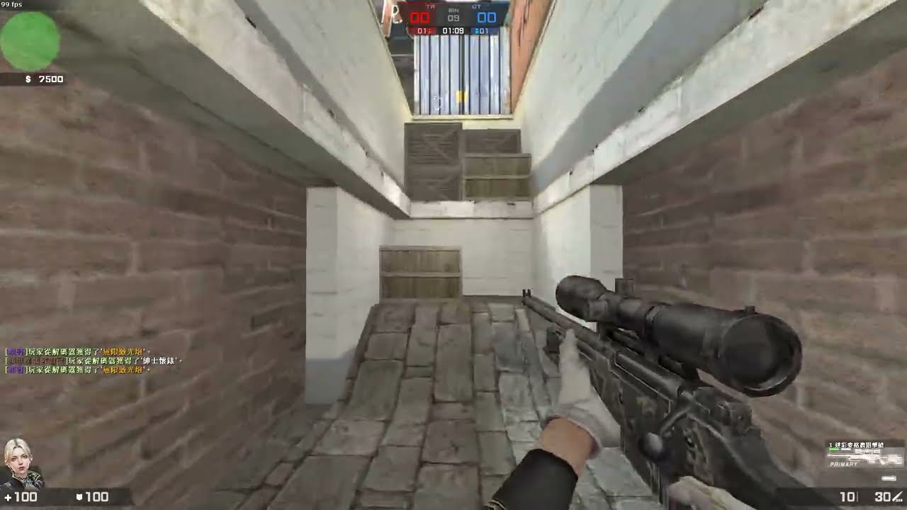 Counter strike  Online  迷彩麥格農 awp練習 dc缺人一起玩喔