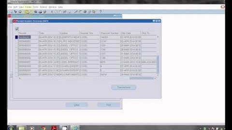 How to Extract Receiving Transactions from Oracle
