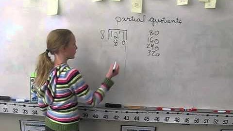 partial quotients division video