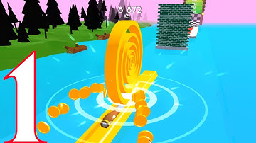 Spiral Roll All Levels 1 - 17 Gameplay Walkthrough Part 1 (Android,iOS)