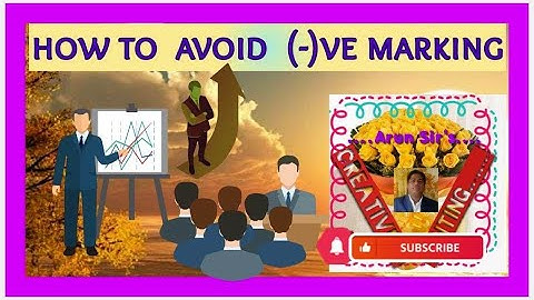 How to Avoid Negative Marking