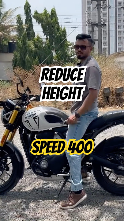 Speed 400 suspension preload adjustment👍#triumph #speed400 #triumphspeed400 #scrambler400x #400cc