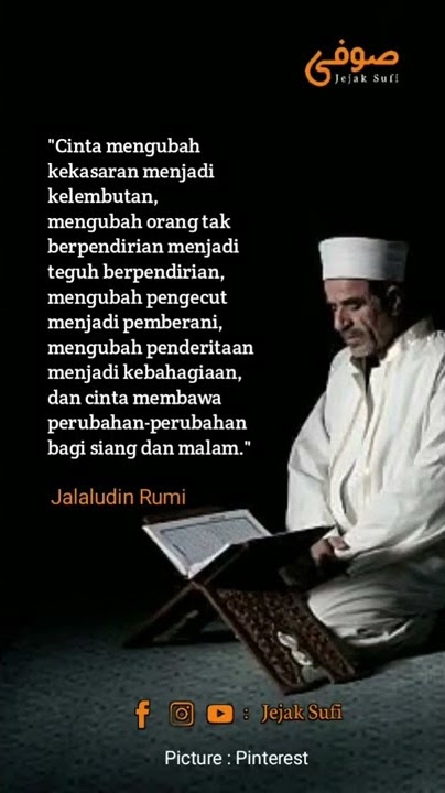 Jejak Sufi - Story WA Viral - Jalaludin Rumi
