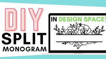 How To Make A Split Monogram In Cricut Design Space