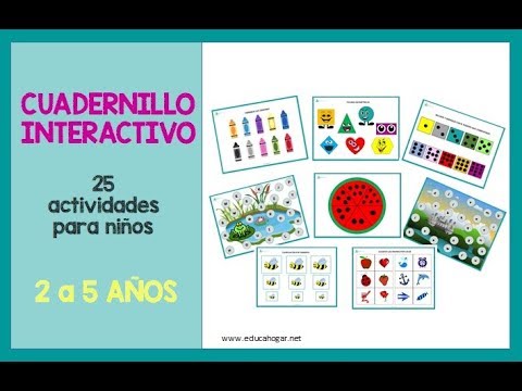 Cuadernillo Interactivo 25 Actividades Para Ninos De 2 5 Anos Youtube