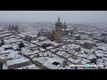 Las espectaculares imágenes de Salamanca nevada desde el cielo