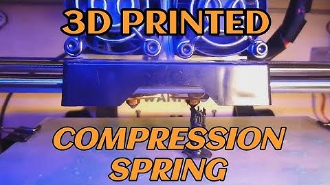 Wanhao Duplicator 4 Compression Spring Print