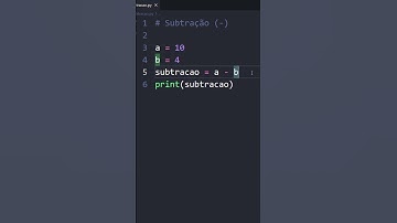 Subtração em Python #programação #python #pythonprogramming #programming