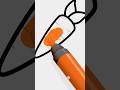 The Easiest Way to Draw a Carrot