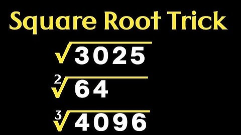 Square Root and Cube Root maths tricks / Simplify square root