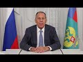 Видеообращение С.Лаврова к участникам семинара по выполнению обязательств в рамках КБТО