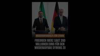 WIEDERAUFBAU FÜR SYRIEN ‼️⚠️‼️ #deutschland #politik #viral
