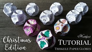 Datos Hattifant - CHRISTMAS Triskele Paper Globe: TUTORIAL Guía