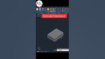 Extrude Command in Autocad 3d | Autocad for beginners | #shorts #autocad #abcadworld