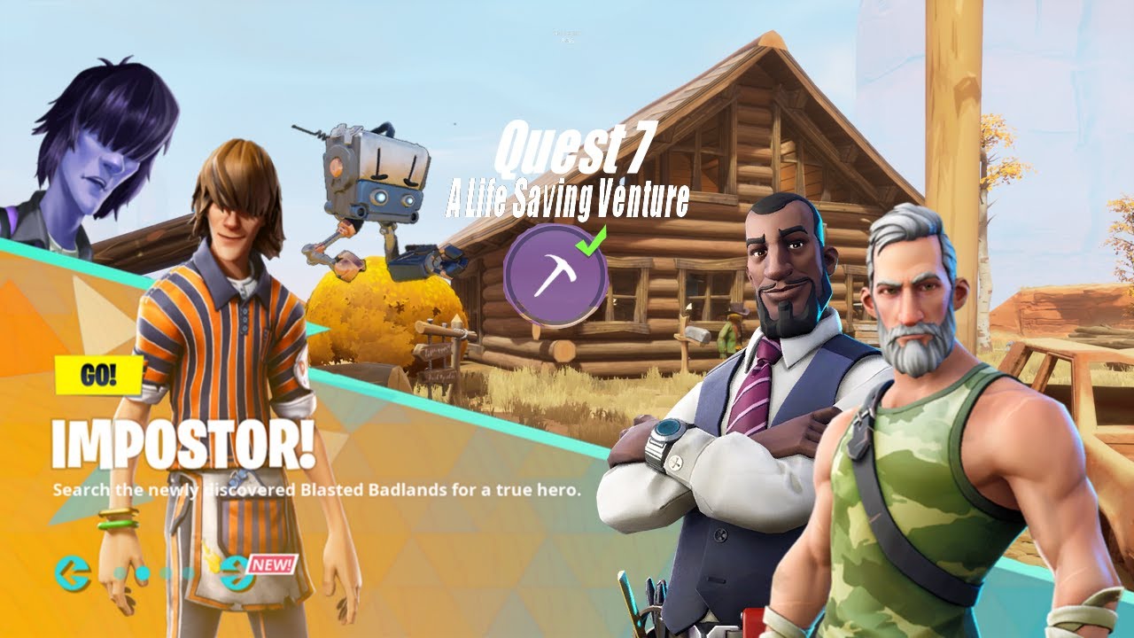 Fortnite Save The World [Imposter event] Quest 7: A life Saving Venture!